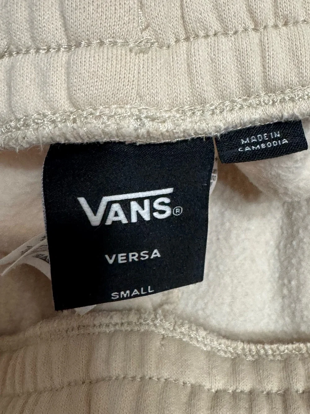 Vans Versa Tonal Checkerboard Hoodie Jogger Set Skater Sandcore Streetwear XS/S - Picture 10 of 14